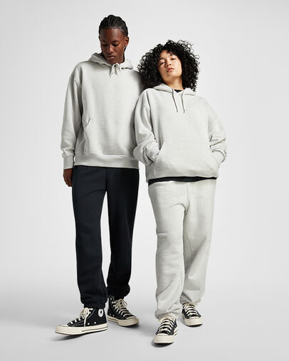 Converse Gold Standard Loose-Fit Men Hoodie Light Grey USA | C-32670489