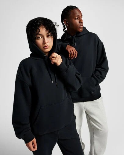 Converse ​Gold Standard Loose-Fit Women Hoodie Black USA | C-63290879