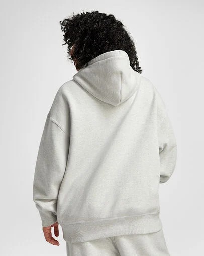 Converse Gold Standard Loose-Fit Women Hoodie Light Grey USA | C-95746839