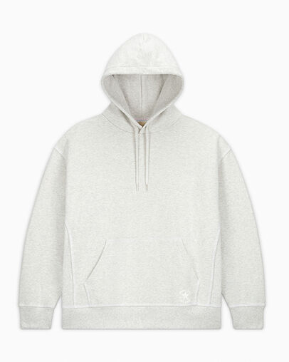 Converse Gold Standard Loose-Fit Women Hoodie Light Grey USA | C-95746839