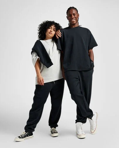 Converse Gold Standard Women Sweatpants Black USA | C-47805169