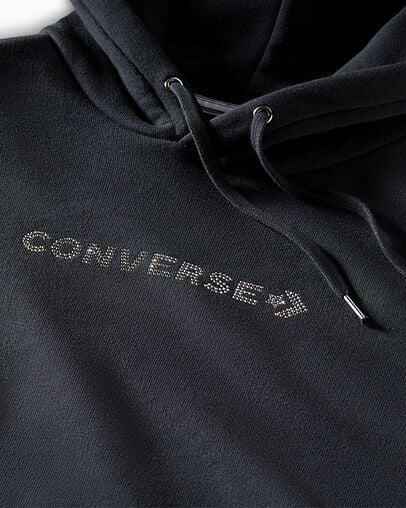Converse Gold Standard with Swarovski® Crystals Women Hoodie Black USA | C-35240969