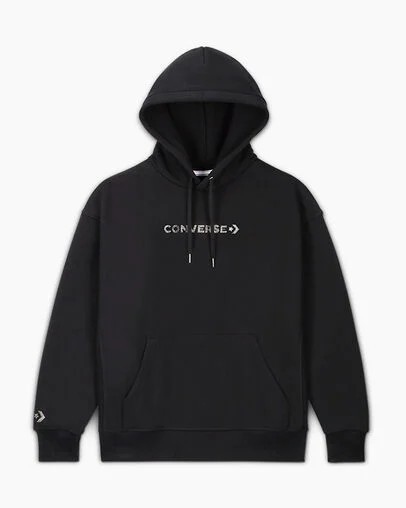 Converse Gold Standard with Swarovski® Crystals Women Hoodie Black USA | C-35240969