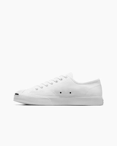 Converse Jack Purcell Women Canvas Shoes White / Black USA | C-60142959
