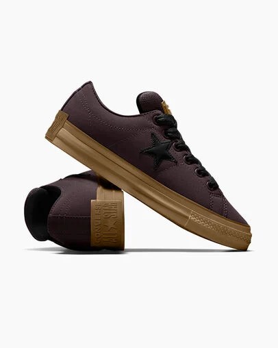 Converse One Star Puff Women Skate Shoes Burgundy / Black USA | C-65418029