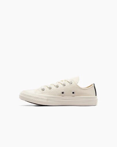 Converse PLAY Comme des Garçons Single Heart Chuck 70 Kids' Sneakers White / Red / Black USA | C-75493269