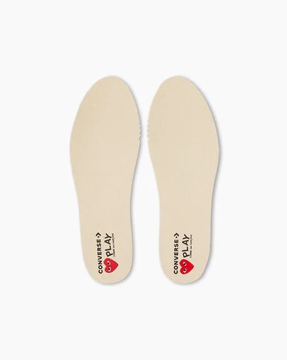 Converse PLAY Comme des Garçons Single Heart Chuck 70 Kids' Sneakers White / Red / Black USA | C-75493269