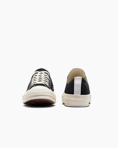 Converse PLAY Comme des Garçons Single Heart Chuck 70 Men Sneakers Black / Red USA | C-36142879