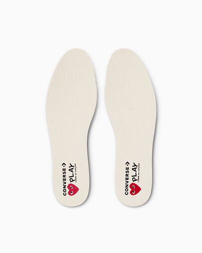 Converse PLAY Comme des Garçons Single Heart Chuck 70 Men Sneakers White / Red / Black USA | C-45683279