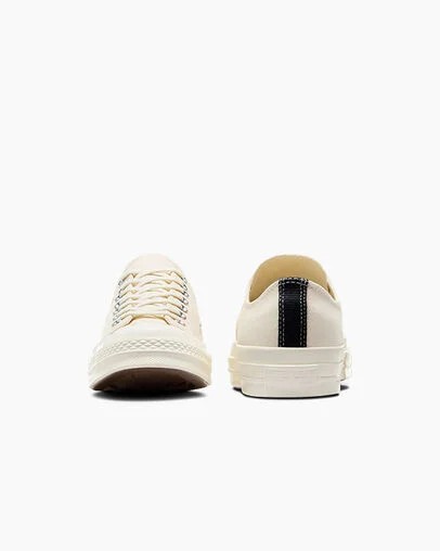 Converse PLAY Comme des Garçons Single Heart Chuck 70 Women Sneakers White / Black / Red USA | C-23718569