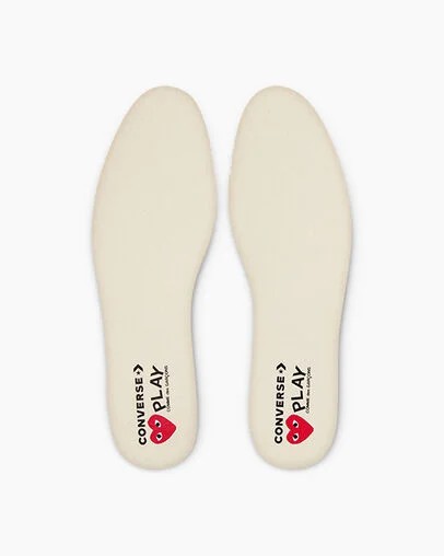 Converse PLAY Comme des Garçons Single Heart Chuck 70 Women Sneakers Black / Red USA | C-53804619