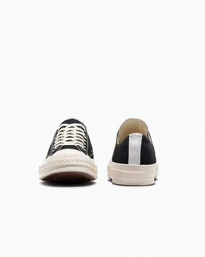 Converse PLAY Comme des Garçons Single Heart Chuck 70 Women Sneakers Black / Red USA | C-94217859