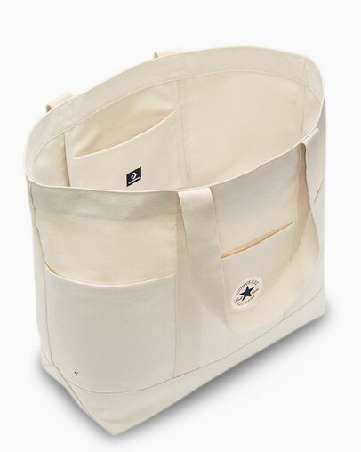 Converse Premium Canvas Men Tote Bag Beige USA | C-76423959