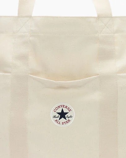 Converse Premium Canvas Women Tote Bag Beige USA | C-02739419