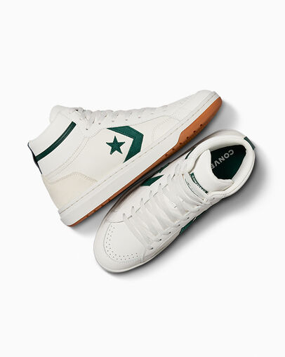 Converse Pro Blaze Classic Sport Luxe Women Basketball Shoes White / Green USA | C-92051349