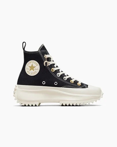 Converse Run Star Hike Charms Women Sneakers Black / Gold USA | C-83076419