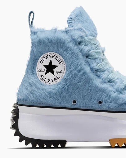 Converse Run Star Hike Women Platform Shoes Blue / White / Black USA | C-02918749