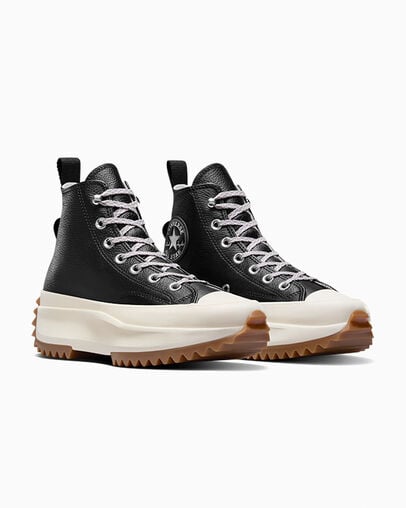 Converse Run Star Hike Women Platform Shoes Black / Orange USA | C-87901659