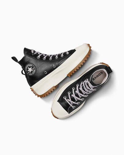 Converse Run Star Hike Women Platform Shoes Black / Orange USA | C-87901659