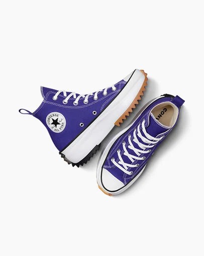 Converse Run Star Hike Women Platform Shoes Purple / White / Black USA | C-98240359