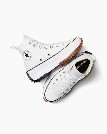 Converse Run Star Hike Women Platform Shoes White / Black USA | C-96250789