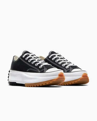 Converse Run Star Hike Women Platform Shoes Black / White USA | C-56802319