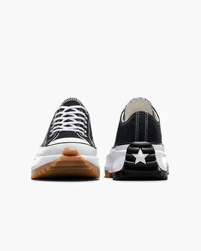 Converse Run Star Hike Women Platform Shoes Black / White USA | C-56802319