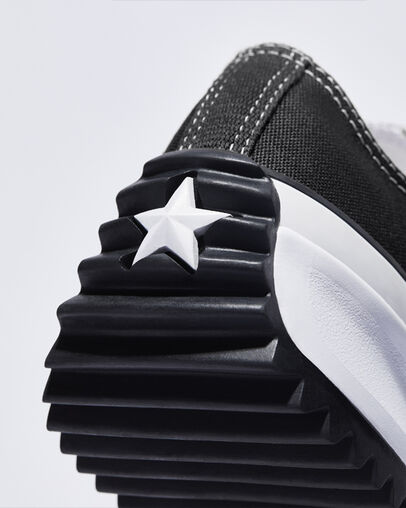 Converse Run Star Hike Women Platform Shoes Black / White USA | C-56802319