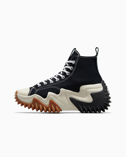 Converse Run Star Motion Women Platform Shoes Black / White / Orange USA | C-89610279