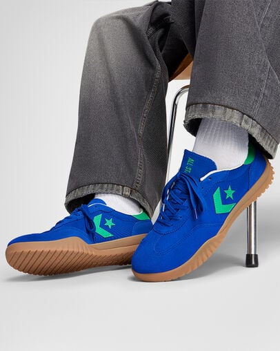 Converse Run Star Women Trainers Blue / Green USA | C-75963249
