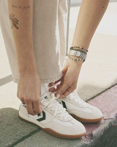 Converse Run Star Women Trainers White / Black / Orange USA | C-76458329
