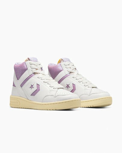 Converse Shai Weapon Women Basketball Shoes White / Purple USA | C-26841079