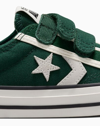 Converse Star Player 76 Luxe Kids' Sneakers Green / White / Black USA | C-07846259