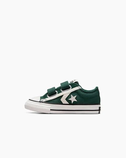 Converse Star Player 76 Luxe Kids' Sneakers Green / White / Black USA | C-51248079
