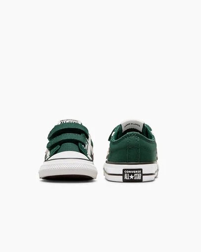 Converse Star Player 76 Luxe Kids' Sneakers Green / White / Black USA | C-51248079
