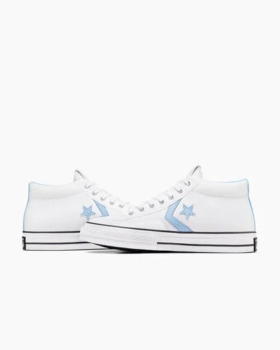 Converse Star Player 76 Men Boots White / Black USA | C-86527419
