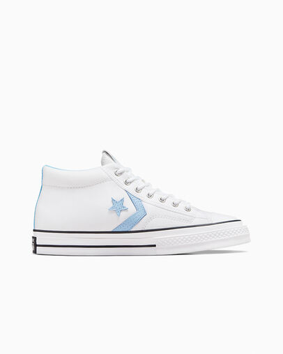 Converse Star Player 76 Men Boots White / Black USA | C-86527419