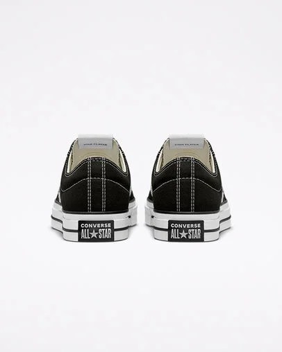 Converse Star Player 76 Premium Women Canvas Shoes Black / White USA | C-92754169