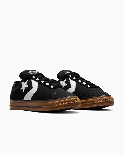 Converse Star Player 76 Puff Men Tennis Shoes Black / White USA | C-92047659