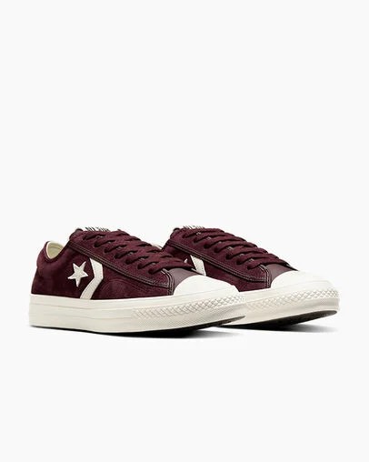 Converse Star Player 76 Suede Men Skate Shoes Burgundy / Purple / Black USA | C-09526379
