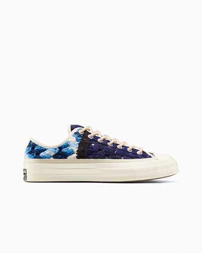 Converse Upcycle Chuck 70 Crochet Blankets Men Tennis Shoes White / Black / Multicolor USA | C-78350969