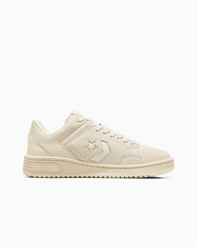 Converse Weapon Leather Men Tennis Shoes Light Beige USA | C-21036479