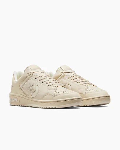 Converse Weapon Leather Women Basketball Shoes Light Beige USA | C-87469329