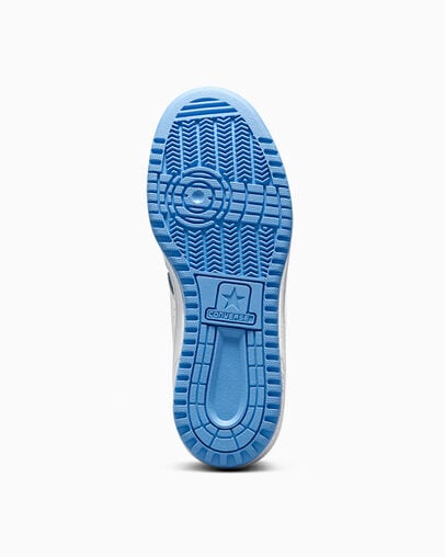 Converse Weapon Leather Women Basketball Shoes White / Blue USA | C-67304159