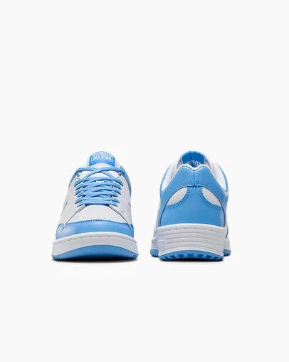 Converse Weapon Leather Women Basketball Shoes White / Blue USA | C-67304159