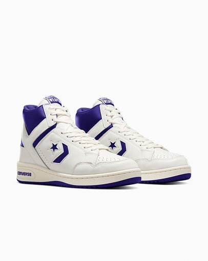Converse Weapon Men Basketball Shoes Purple / White USA | C-26049789