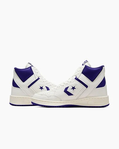 Converse Weapon Men Basketball Shoes Purple / White USA | C-26049789
