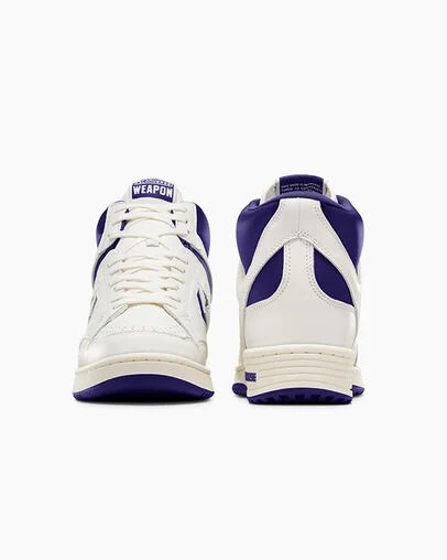 Converse Weapon Men Basketball Shoes Purple / White USA | C-26049789