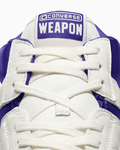 Converse Weapon Men Basketball Shoes Purple / White USA | C-26049789