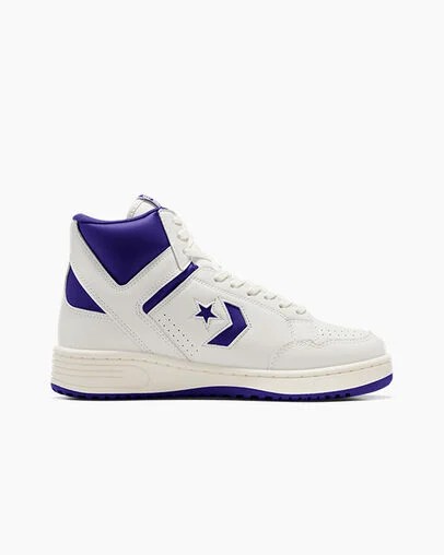 Converse Weapon Men Basketball Shoes Purple / White USA | C-26049789